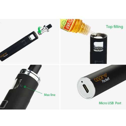 pockex, Aspire PockeX Pocket AIO kezdőkészlet – 1500mAh, Vape Travellers Shop ηλεκτρονικό τσιγάρο