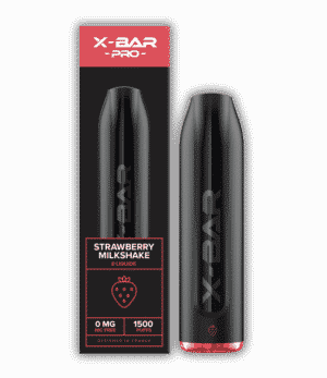 X bar pro Einweg Erdbeermilchshake 4,5ml 0mg Nikotin 1500 Joule
